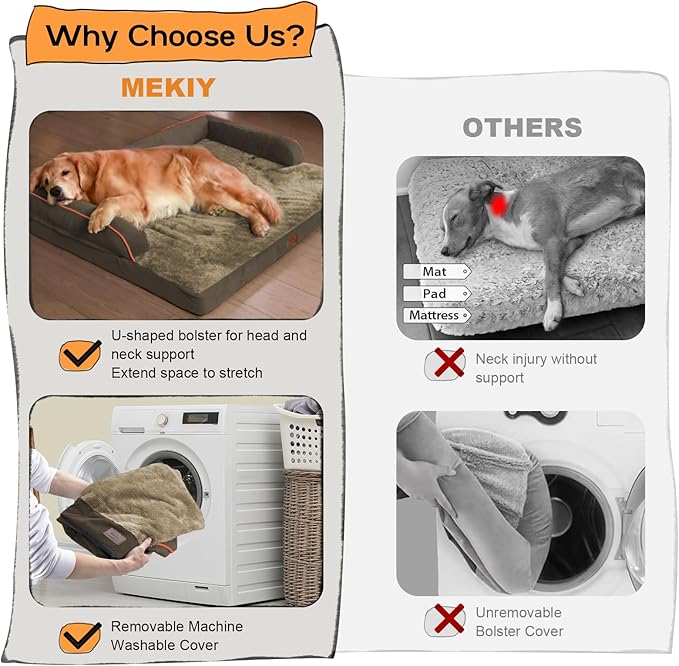 Large Dog Bed Orthopedic Washable - Image 4