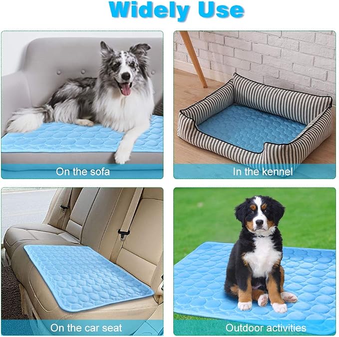 Washable Dog Cooling Mat Ice Silk Cooling Mat - Image 5