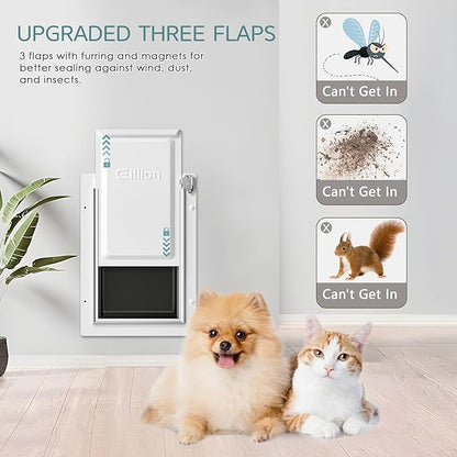 Pet Door for Wall Dog Door for Wall, 3-Flap Doggie Door - Image 3
