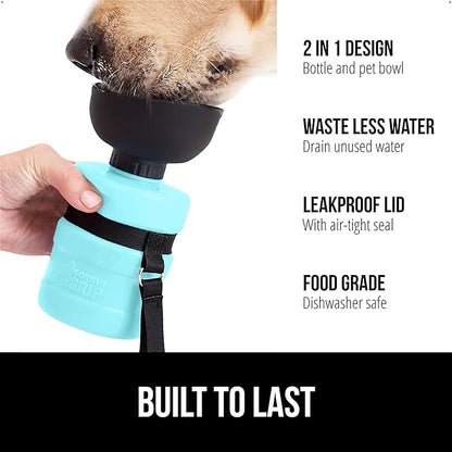 GORILLA GRIP Dog Water Bottle, Portable Water Bowl Dispenser - Image 2
