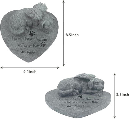 Angel Dog Pet Memorial Stone, Outdoor Decor, Pet Loss Headstone, Memorial - Image 7