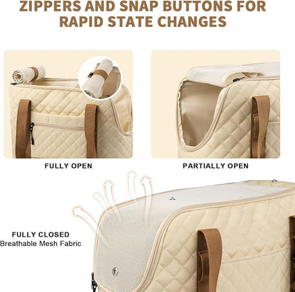 Dog Purse Carrier for Small Dogs, Soft Sided Pet Carrier - Image 3