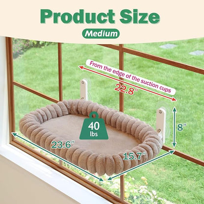 Zakkart SnugCloud Foldable Cat Window Perch - Image 3