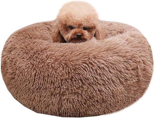 BODISEINT Modern Soft Plush Round Pet Bed by BODISEINT