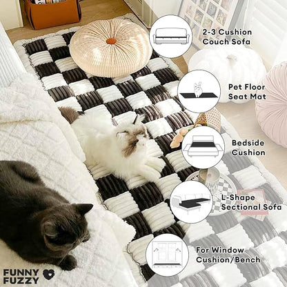 FUNNY FUZZY Pet Couch Covers for Sofa, Couch Covers for Dogs Washable Dog Couch - Image 4