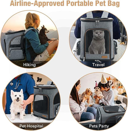 Large Cat Backpack Expandable Pet Carrier Backpack, Lekereise Dog Backpack - Image 4
