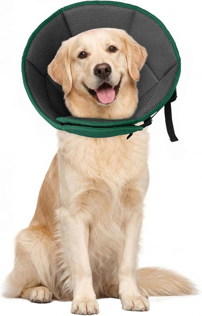 Dog Cone for Large Dogs After Surgery, Soft Dog Cone Collar for Dogs to Stop by Allroaring