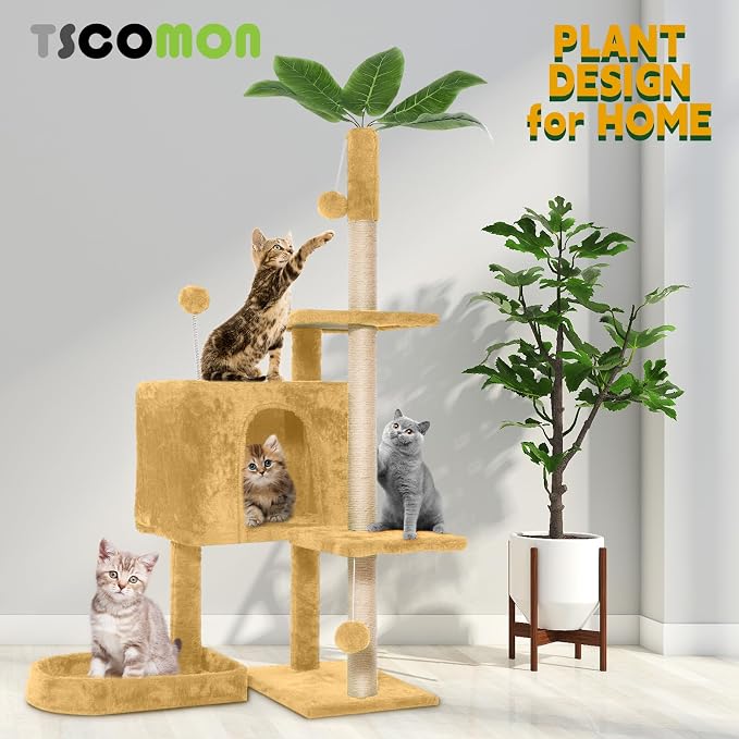 52in Multi-Level Cat Tower - Image 2