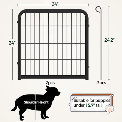 Yaheetech Dog Playpen, 24 inch 2 Panels Dog Pen - Image 2