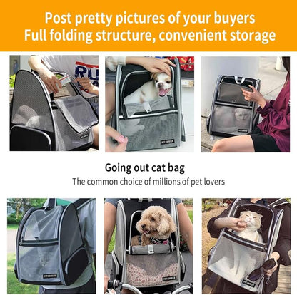 Cat Backpack，Expandable Cat Carrier Backpack, Dog Backpack Carrier and Pet - Image 6