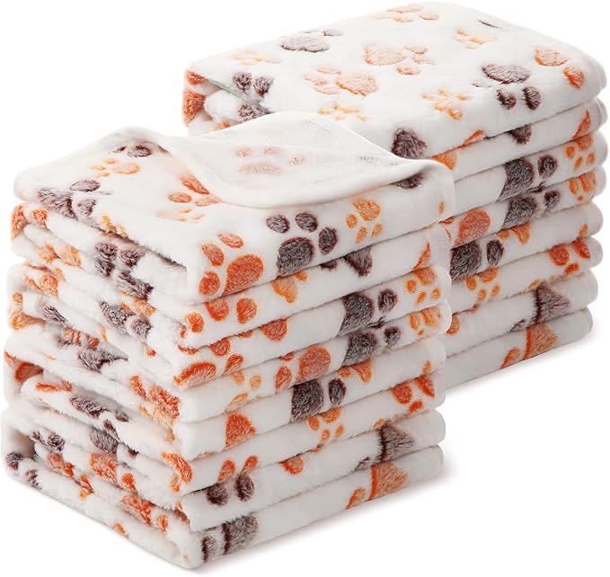 Tegeme 8 Pcs Fleece Dog Blankets by Tegeme