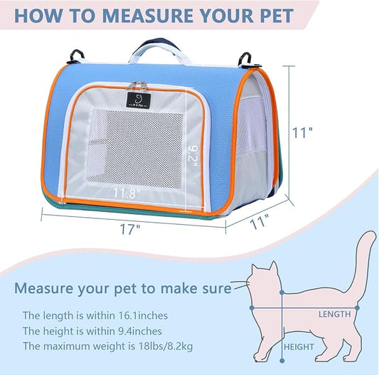 A 4 Pet Cat Carrier, Airline Approved Pet Carrier - Image 2
