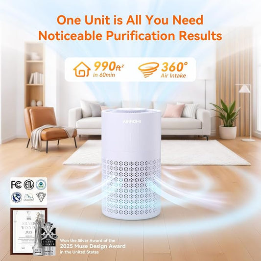 AIRROMI Air Purifier for Bedroom - Image 2