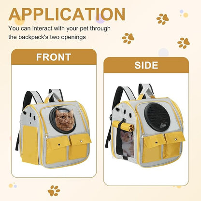 Pet Backpack Carrier, Portable and Ventilated, Oxford Cloth, Dogs Cats and - Image 5
