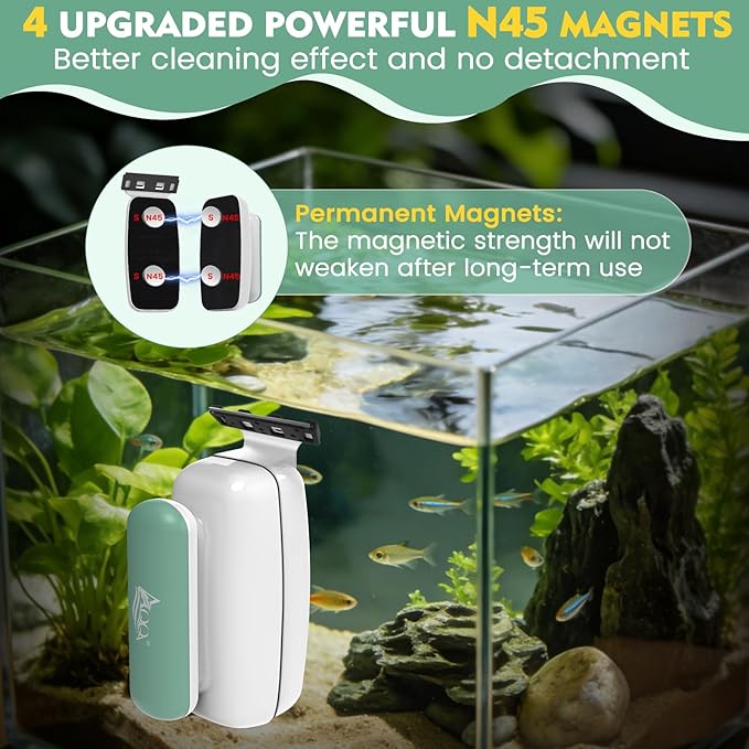 AQQA Aquarium Magnet Glass Cleaner - Image 2