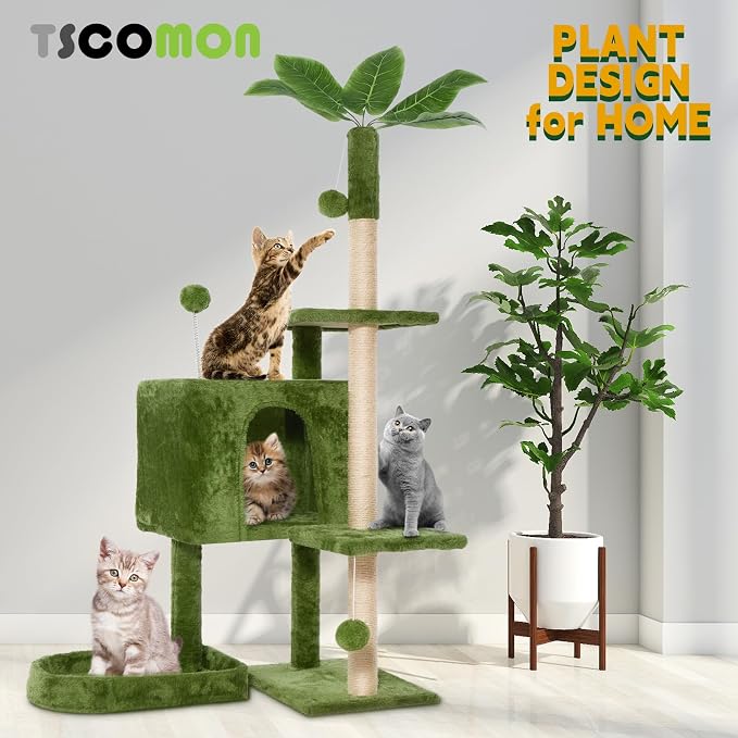 52in Multi-Level Cat Tower - Image 2