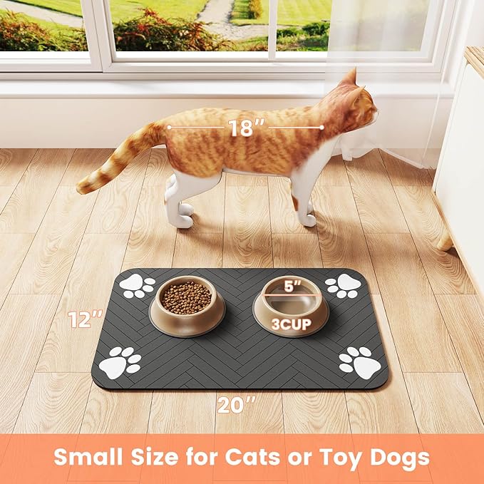 Pet Feeding Mat-Absorbent Pet Placemat - Image 7