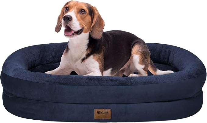 Orthopedic Waterproof Large Dog Bed: Memory Foam Washable Dog Bed by Wozoke