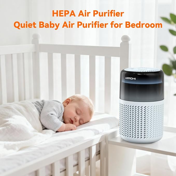 AIRROMI HEPA Air Purifier for Bedroom&Home, Pet Air Purifier for Home Pets - Image 8