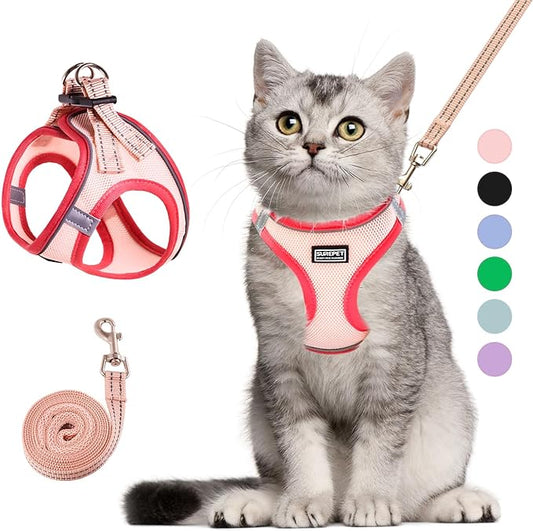 Cat Harness and Leash Set, Soft and Breathable Vest by Unknown