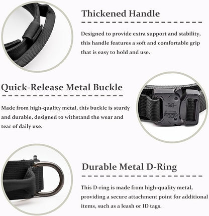 Tactical Dog Collar, Adjustable Military Training Nylon Dog Collar - Image 3