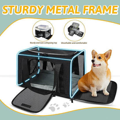 Petskd Pet Carrier 17x11x10.5 Delta American United Airline Approved, Pet - Image 6