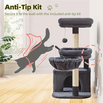 Taoqimiao MS043G Cat Tree, 32.2-Inch Cat Tower - Image 6