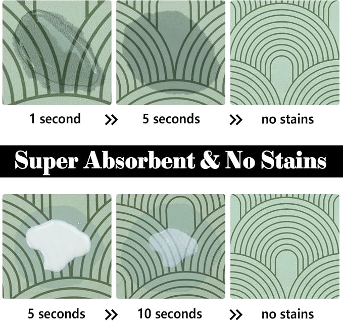 Dog Food Mats for Floors Absorbent, Pet Cat Food Mat - Image 2