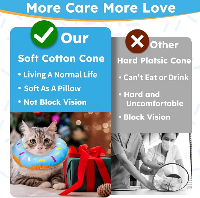 Cat Cone Collar Soft, Cat Recovery Collar - Image 7