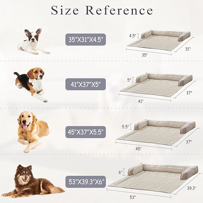 WINDRACING Luxury Dog Couch Bed, Washable Calming Dog Couch Cover, Couch - Image 4