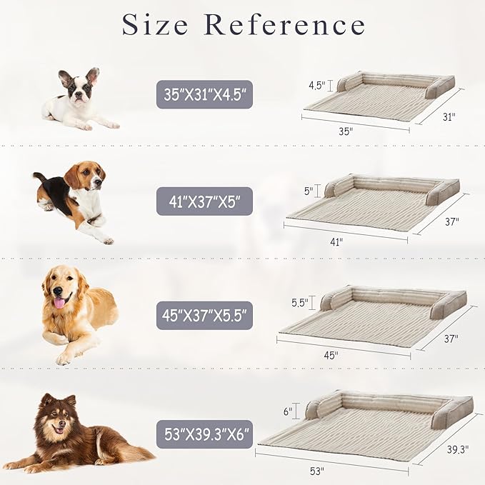 WINDRACING Luxury Dog Couch Bed, Washable Calming Dog Couch Cover, Couch - Image 4