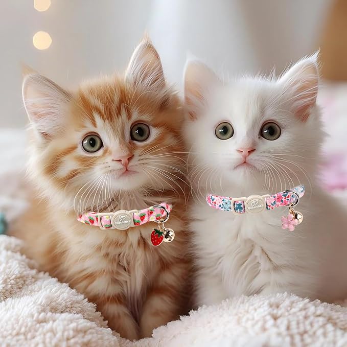 2 Pack Cotton Cat Collars - Image 2