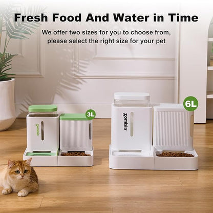 Gravity Cat Feeder and Water Dispenser, 2 in 1 Automatic Cat Feeder - Image 7