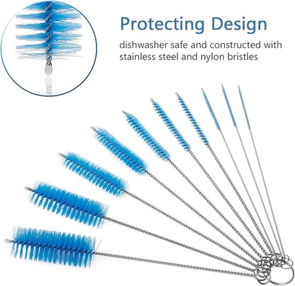 CiaraQ Bottle Cleaning Brushes, 8 Inch Nylon Tube Brush Set, Cleaner - Image 4