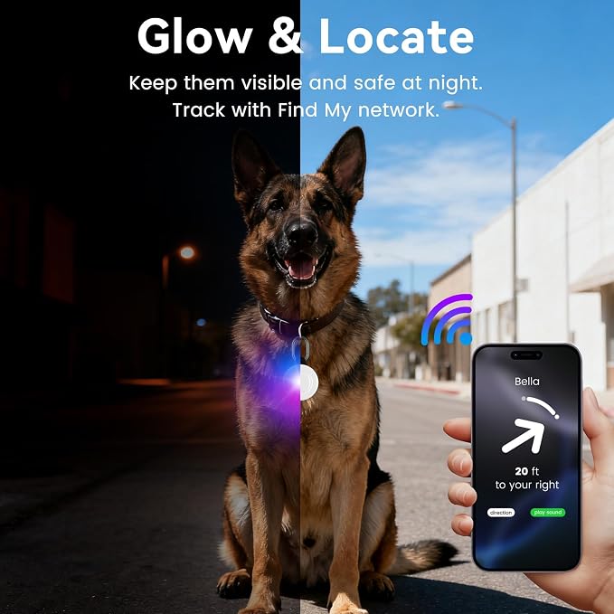 2-in-1 GPS Tracker Dog Light | Smart Tracking Pet LED Light - Image 2
