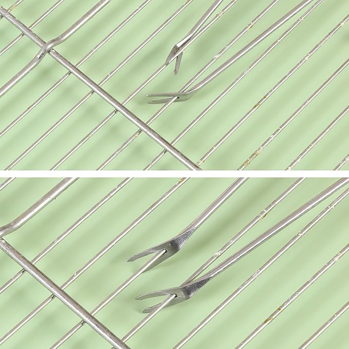 5Pcs Bird Cage Cleaner Set, Stainless Steel Poop Remover & Scraper Tool - Image 3