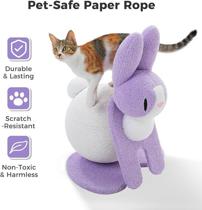 Cute Cat Scratching Post- Bunny Style, Cat Scratcher Toy - Image 5