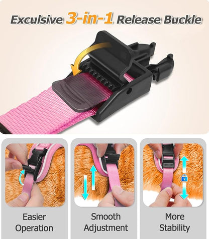 Halypet Cat Harness and Leash Set Escape Proof Adjustable Cat Leash Comfortable - Image 3
