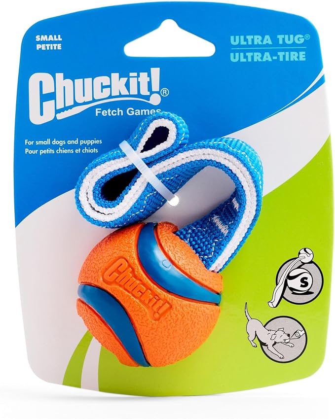 Chuckit! Ultra Tug Dog Toy, Small Fetch and Dog Ball Tug Toy - Image 2
