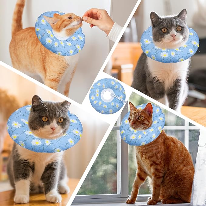 Cat Cone Collar Soft, Adjustable Cat Recovery Collar Kitten Cones to Stop - Image 7