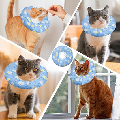 Cat Cone Collar Soft, Adjustable Cat Recovery Collar Kitten Cones to Stop - Image 7