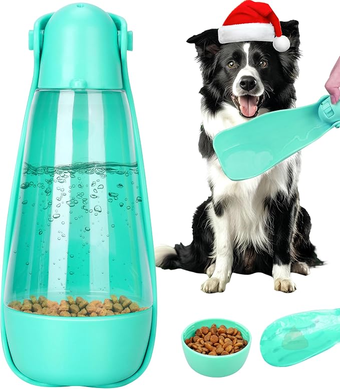UPSKY Portable Dog Water Bottle, 3-in-1 Foldable Dog Water Dispenser by UPSKY