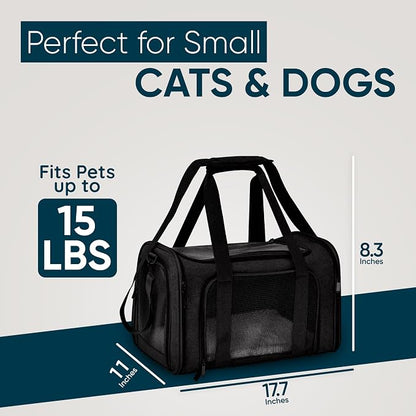 Pet Travel Carrier Bag – Airline Approved Soft-Sided Dog & Cat Carrier - Image 2