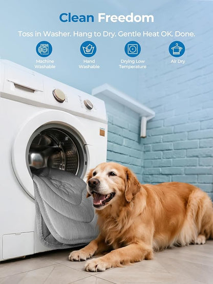 Dog Cooling Mat, Reversible Cool & Warm Pet Orthopedic Pad, Thick Mat - Image 7