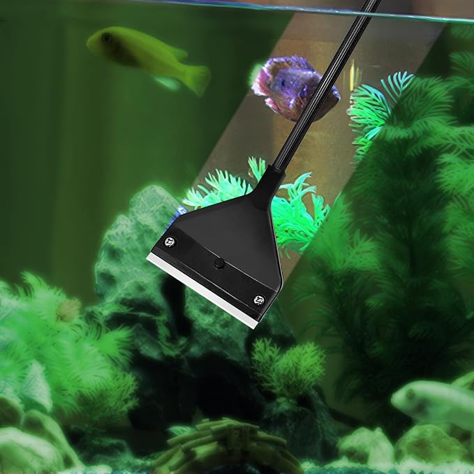 Algae Scraper for Glass Aquariums, Stainless Steel Fish Tank Cleaner Tool - Image 3