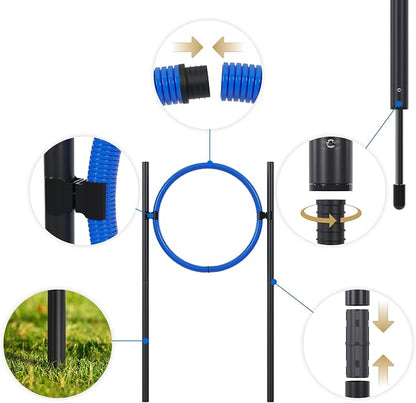 Dog Agility Course Backyard Set Complete Dog Agility Equipment - Image 9