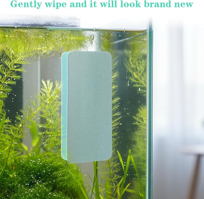 3Pack Aquarium Double Sided Sponge Brush, Aquarium Glass Cleaner Sponge - Image 6
