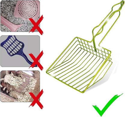 DHXYZZB Cat Litter Scoop, Metal Cat Litter Scooper Kitty Poop Scooper Stand - Image 6