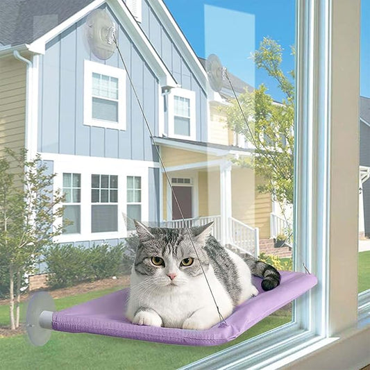 Cat Hammock - Window Bed with Suction Cups, Space Saving Indoor Cat Seat by JinRui-T