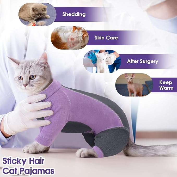 SUNFURA Hair Sticky Cat Clothes, Cat Sweater - Image 5